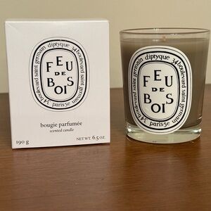 Diptyque Woodfire Candle, 6.5 oz, FEU DE BOIS WOOD, NIB
